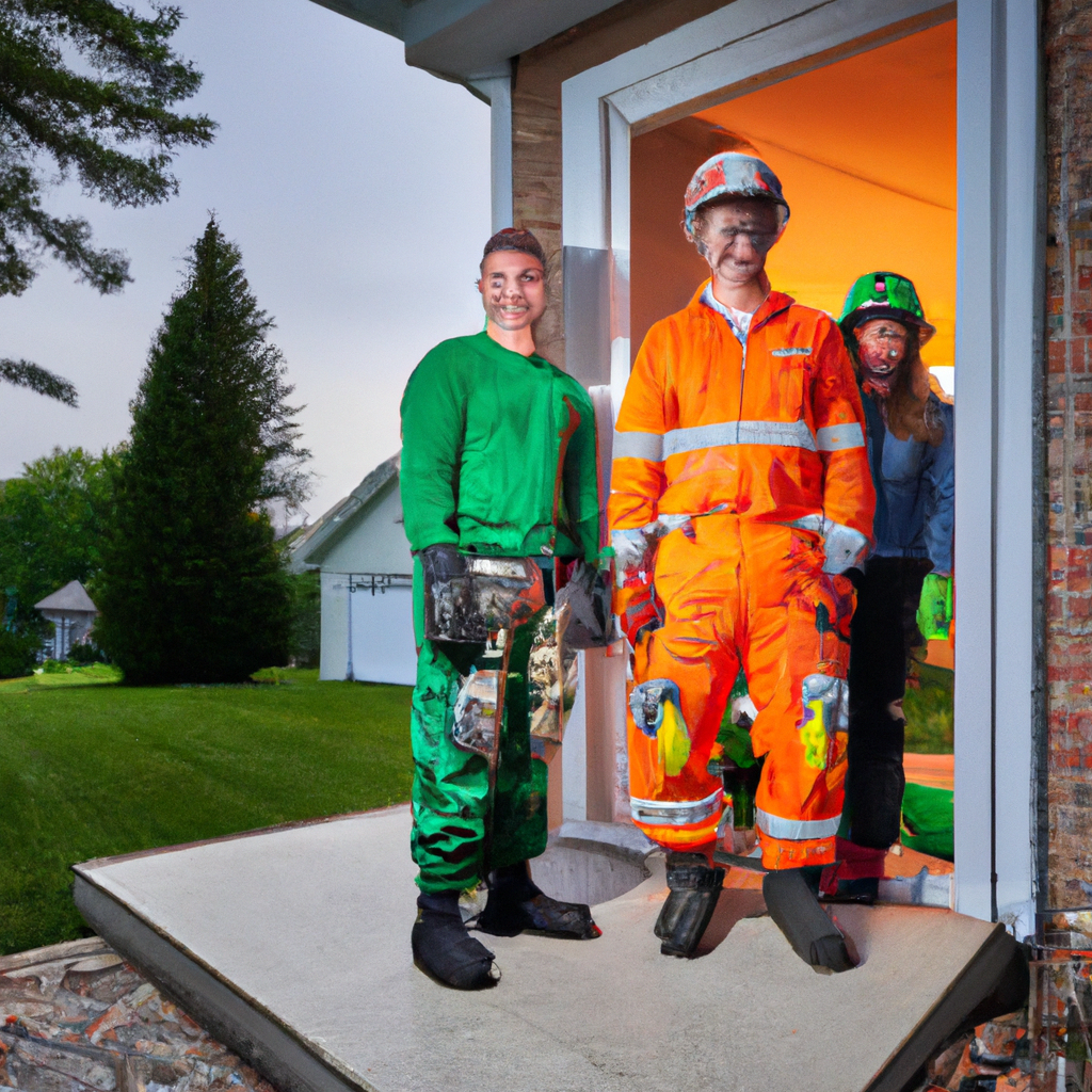 Northern Flue Care certified team in PPE at a Canadian home